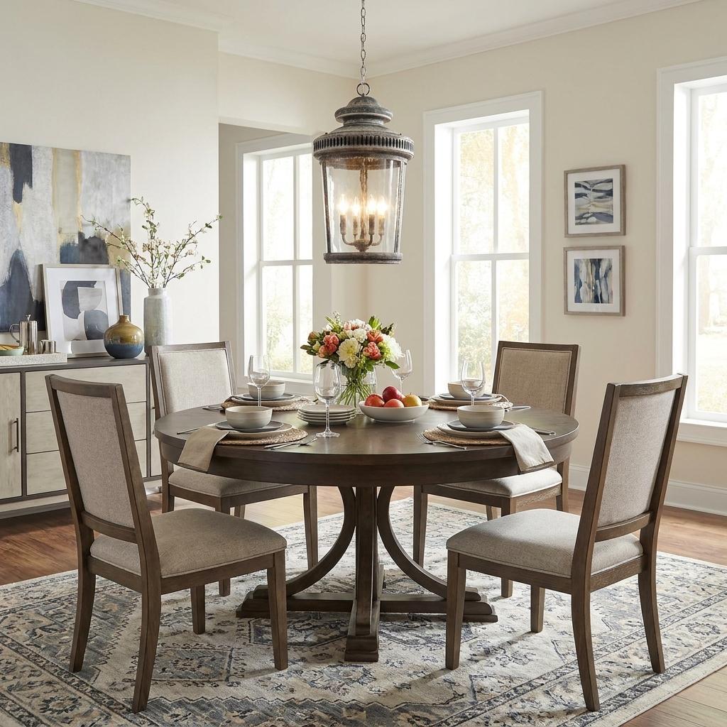 Kingston 4-Light Antique Lead Foyer Pendant
