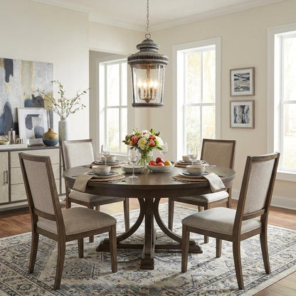 Kingston 4-Light Antique Lead Foyer Pendant