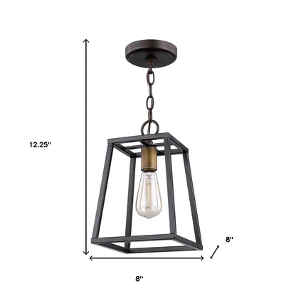 Antique Bronze Tapered Hanging Light