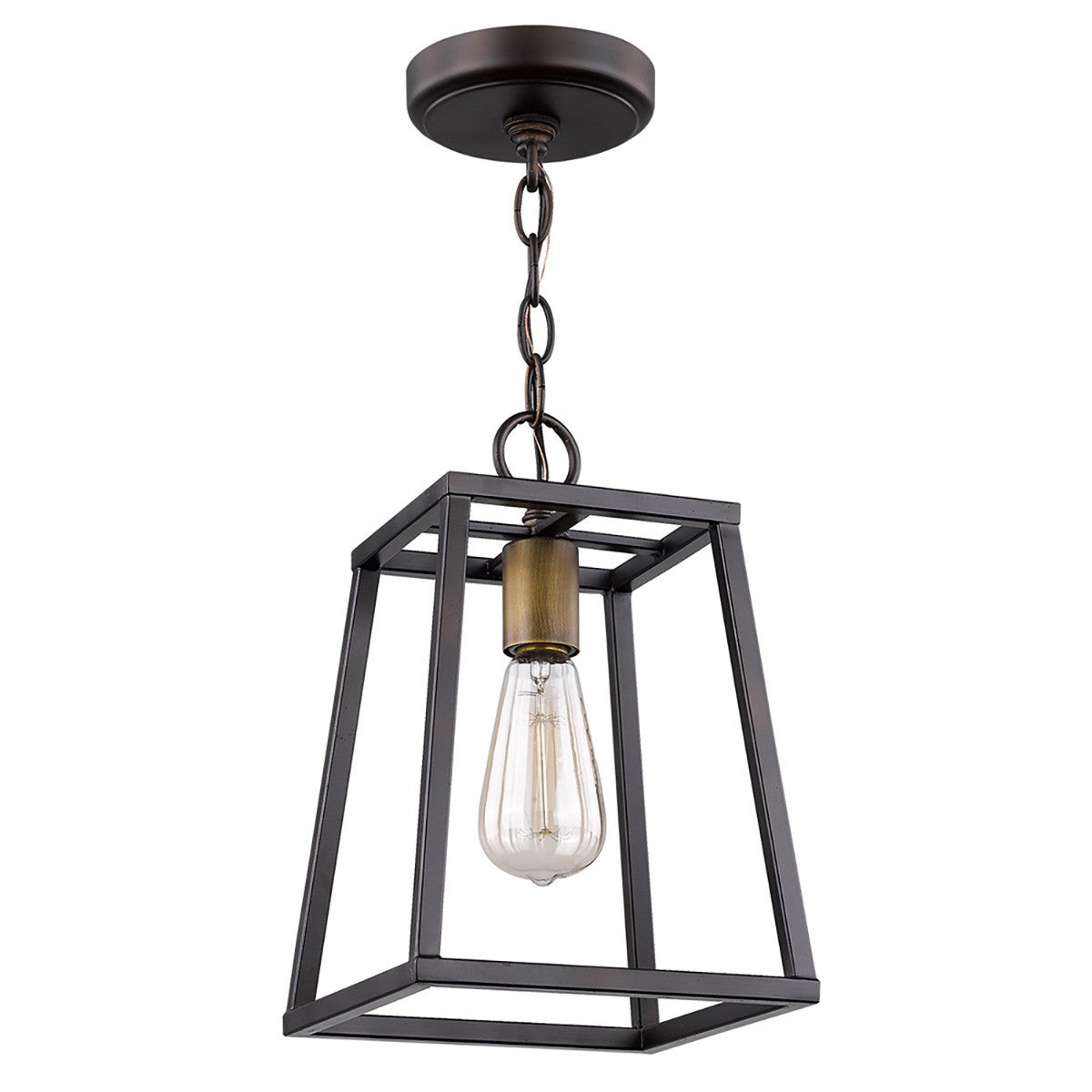 Antique Bronze Tapered Hanging Light