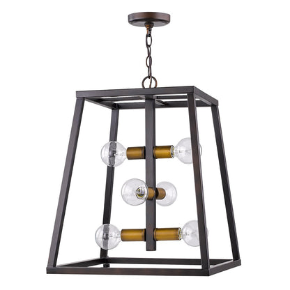 Tiberton 6-Light Oil-Rubbed Bronze Foyer Pendant