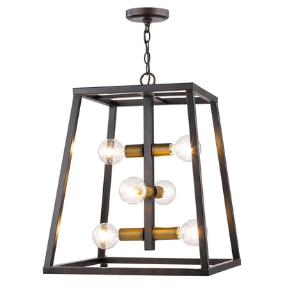 Tiberton 6-Light Oil-Rubbed Bronze Foyer Pendant