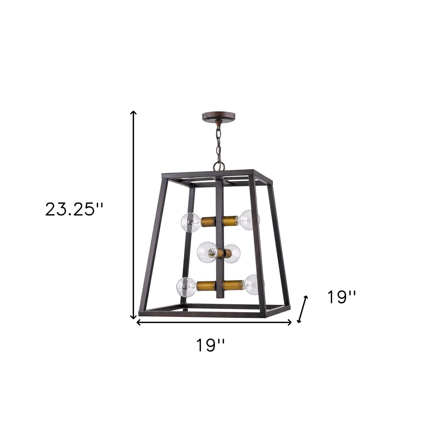 Tiberton 6-Light Oil-Rubbed Bronze Foyer Pendant