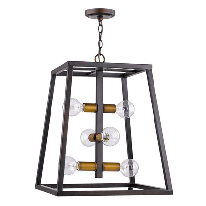 Tiberton 6-Light Oil-Rubbed Bronze Foyer Pendant