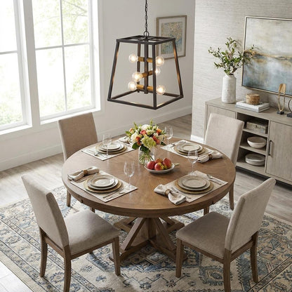 Tiberton 6-Light Oil-Rubbed Bronze Foyer Pendant