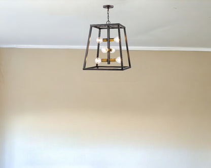 Tiberton 6-Light Oil-Rubbed Bronze Foyer Pendant