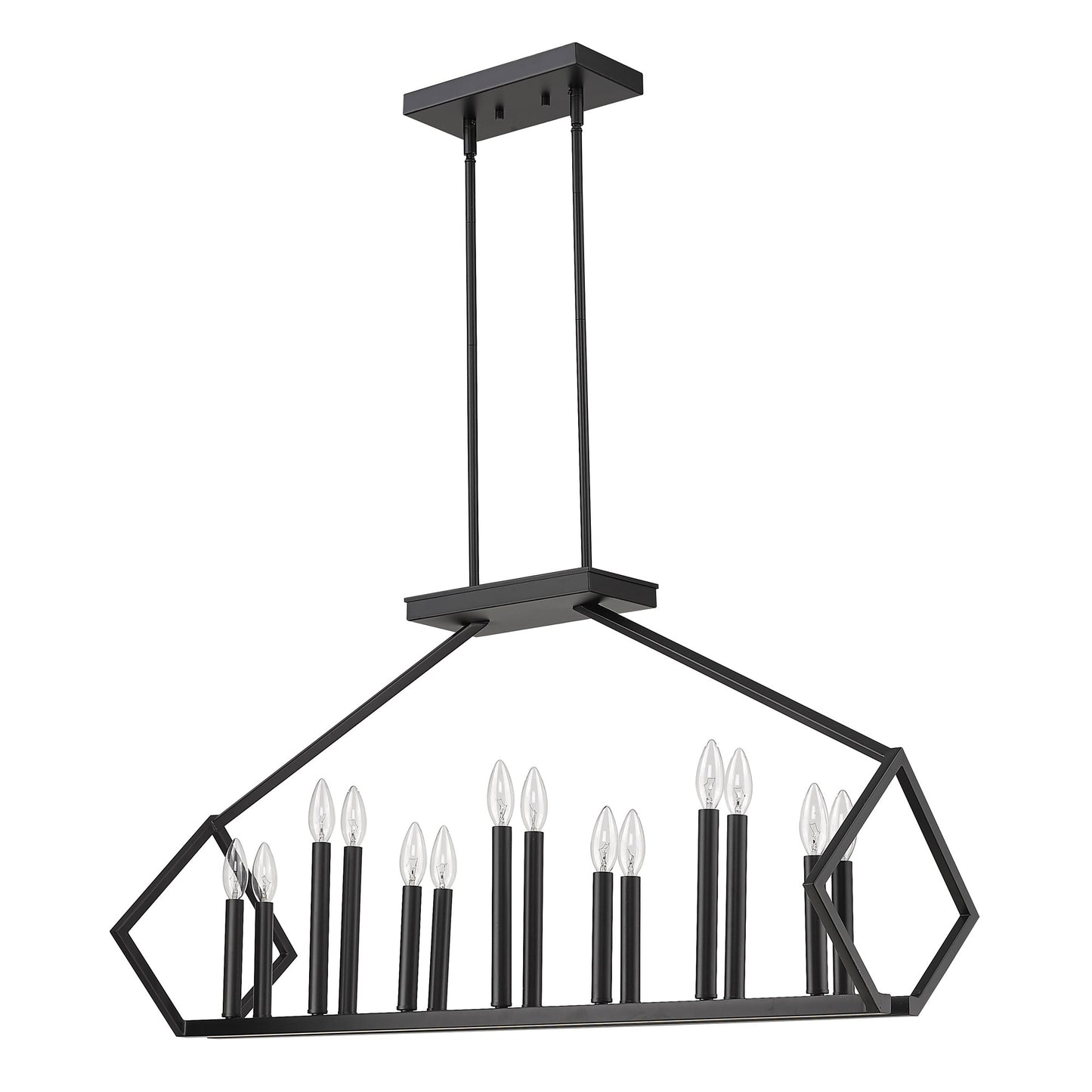 Luca 14-Light Matte Black Pendant