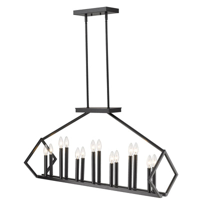 Luca 14-Light Matte Black Pendant