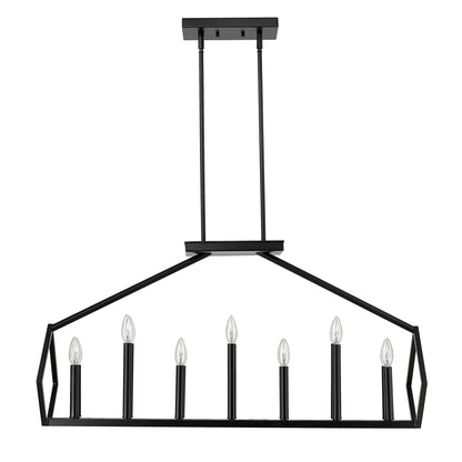 Luca 14-Light Matte Black Pendant