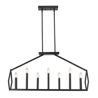 Luca 14-Light Matte Black Pendant