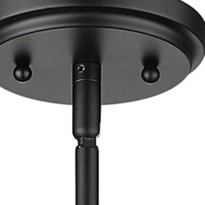 Black & Glass Mini Pendant Hanging Light