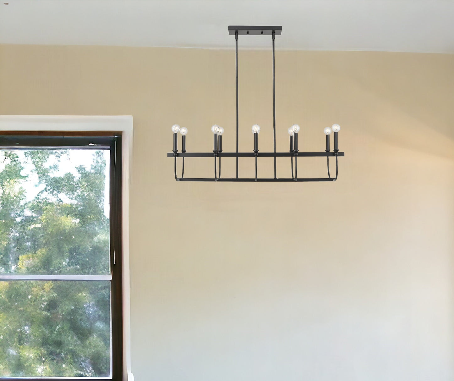 Beckett 10-Light Matte Black Pendant