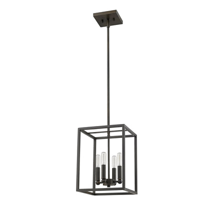 Black 4 Light Ceiling Light