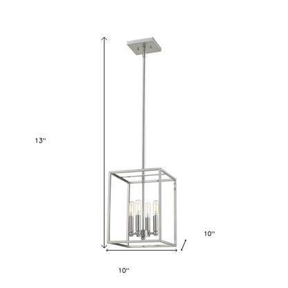 Silver 4 Light Ceiling Light