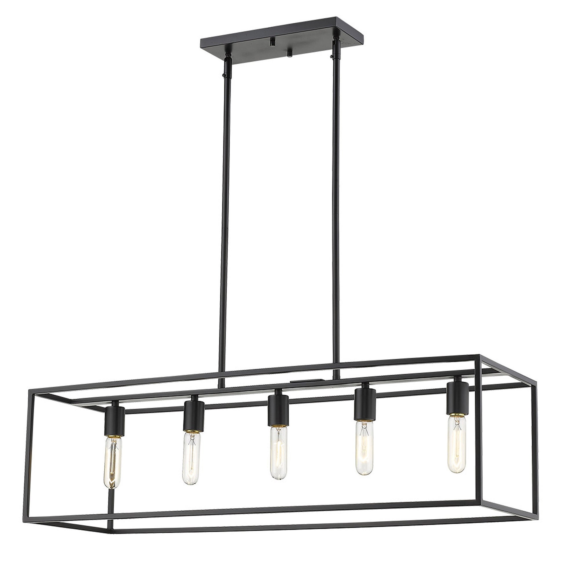 Emory Black 5 Light Ceiling Light