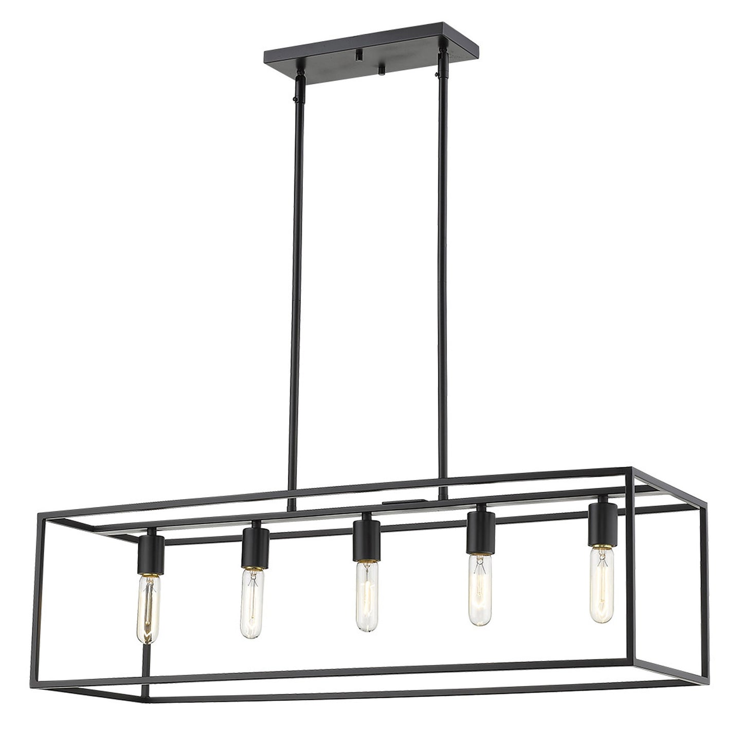 Cobar 5-Light Matte Black Pendant