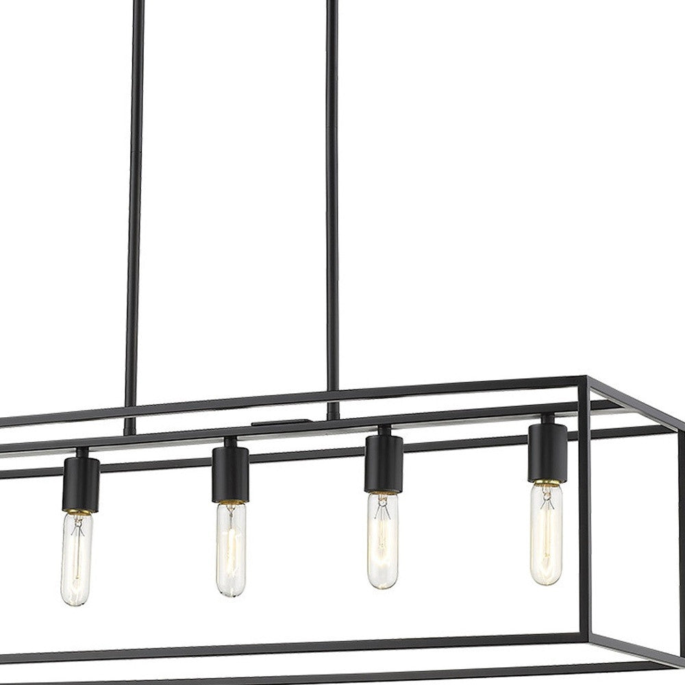 Black 5 Light Ceiling Light