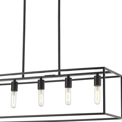 Black 5 Light Ceiling Light