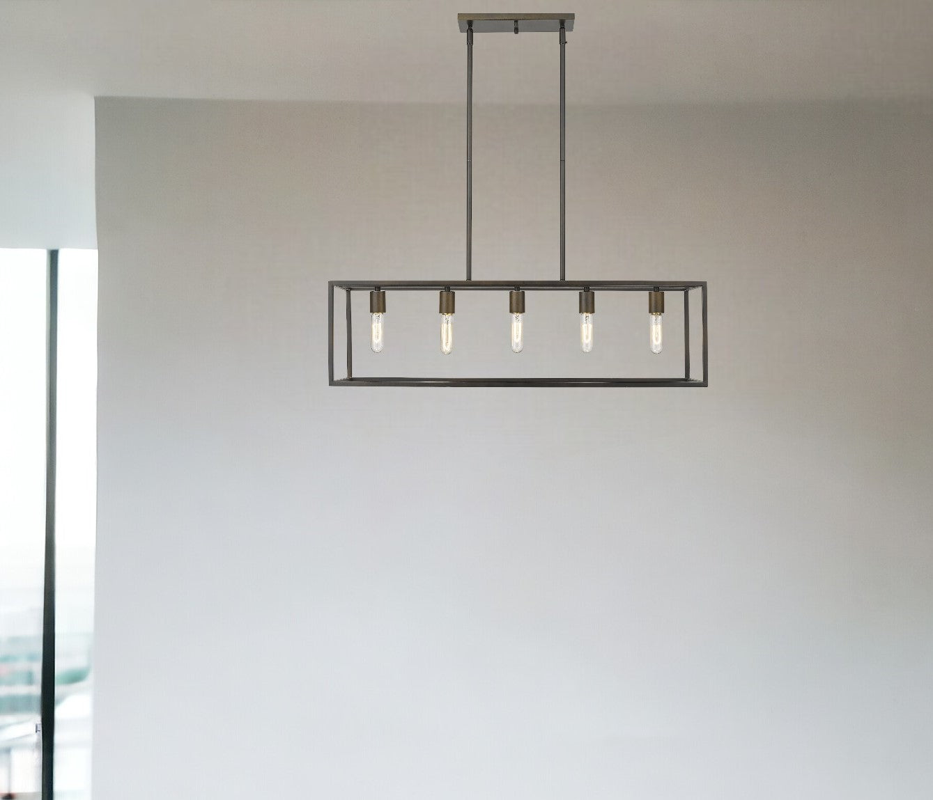Cobar 5-Light Soil-Rubbed Bronze Pendant