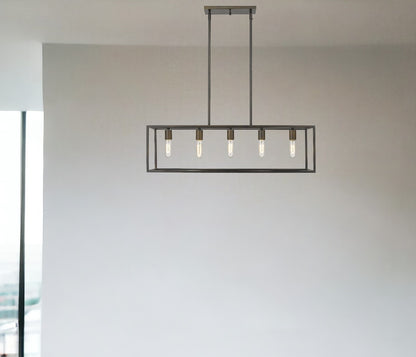 Cobar 5-Light Soil-Rubbed Bronze Pendant