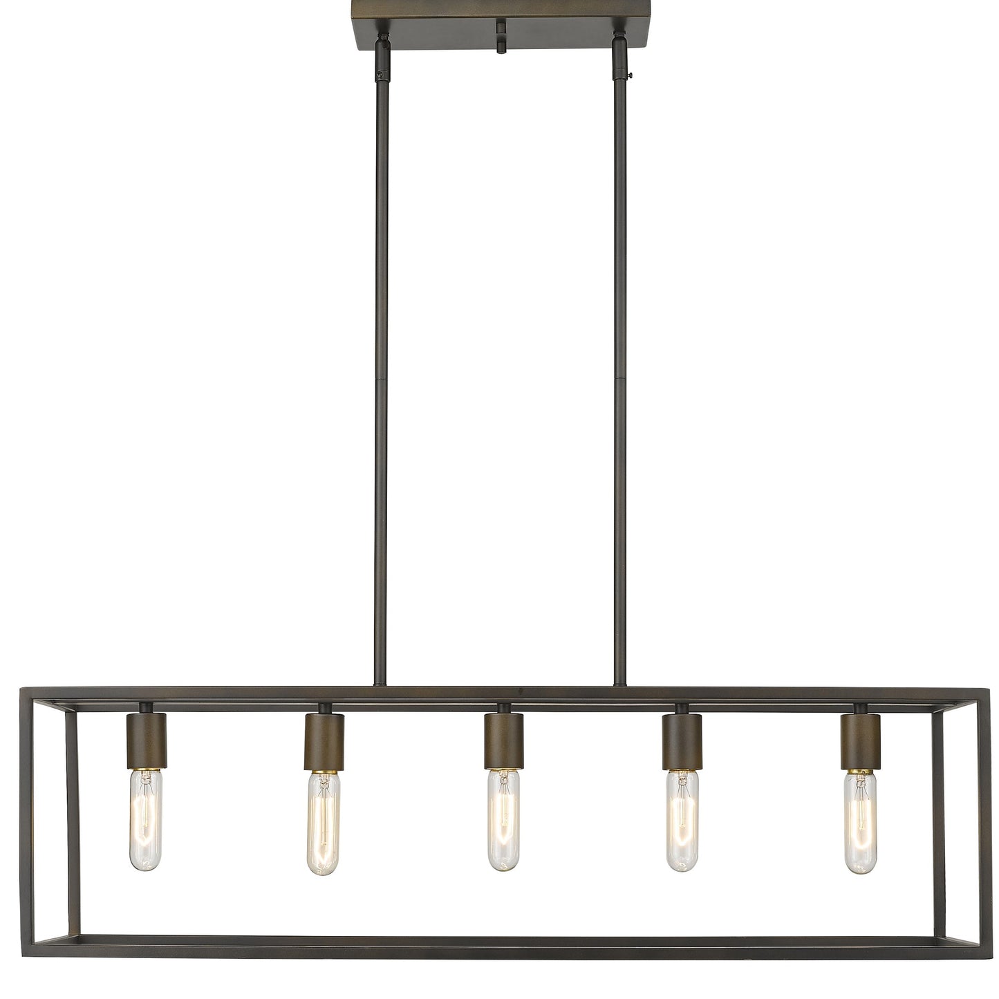 Black 5 Light Ceiling Light