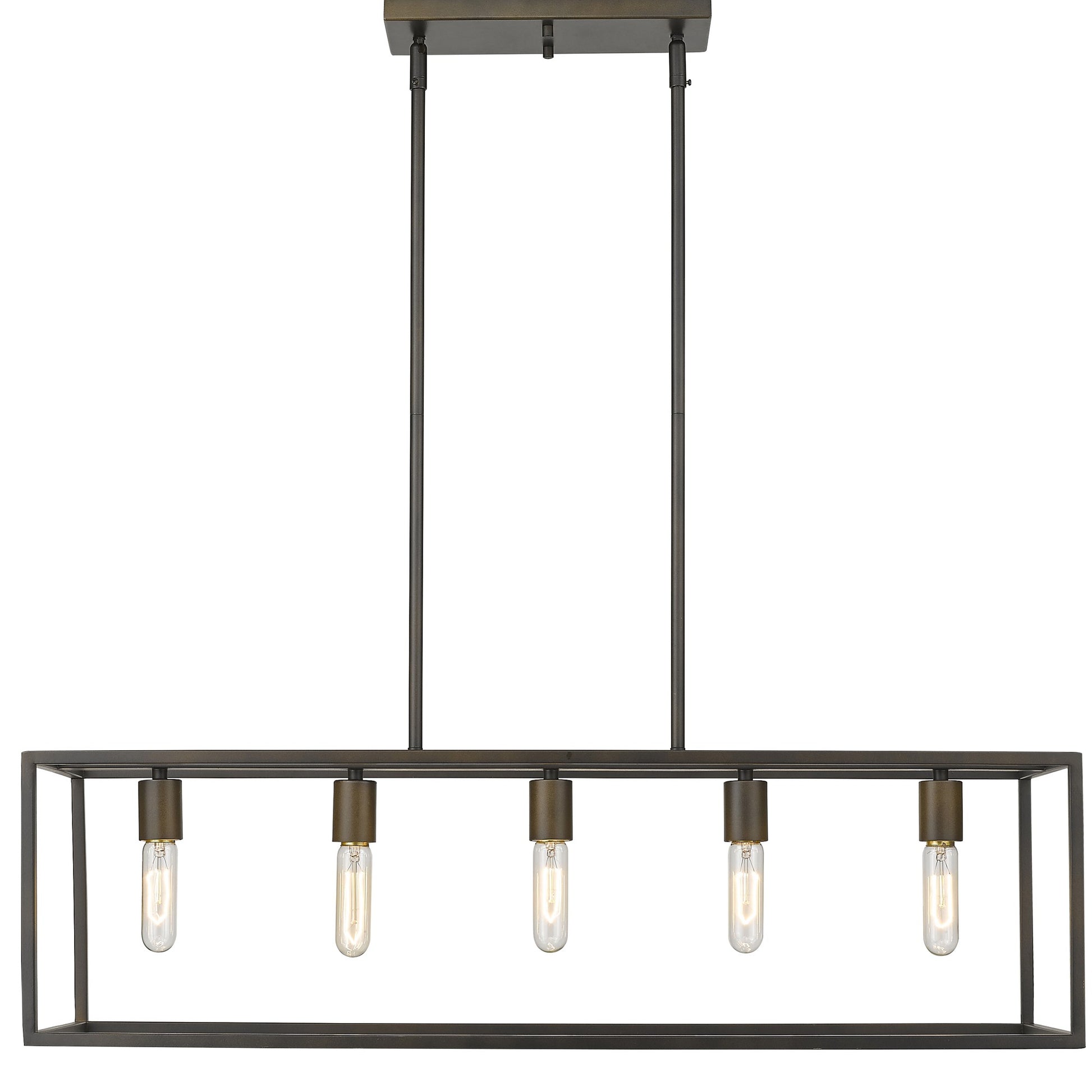 Black 5 Light Ceiling Light