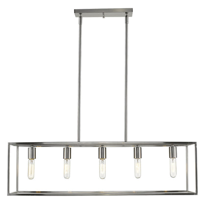 Cobar 5-Light Satin Nickel Pendant