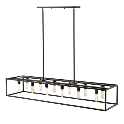 Cobar 12-Light Matte Black Pendant