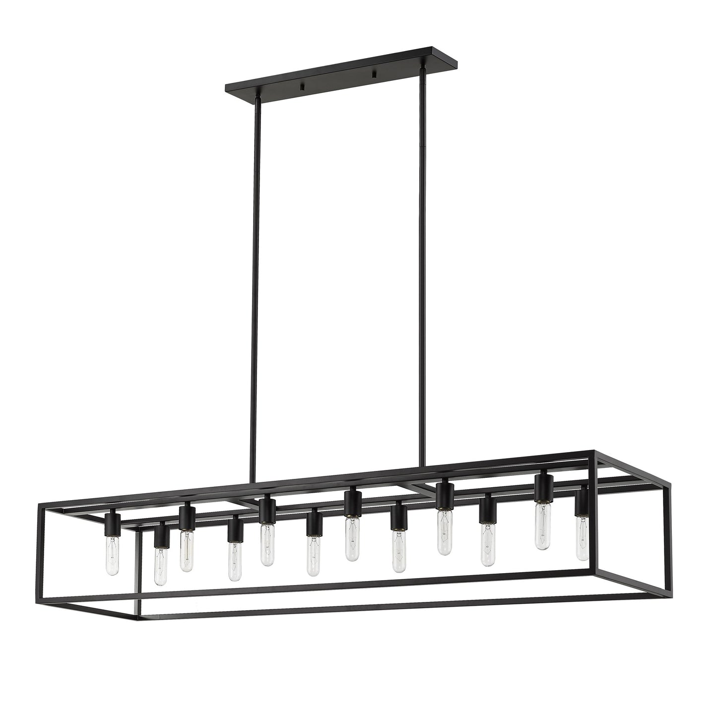 Black 12 Light Ceiling Light