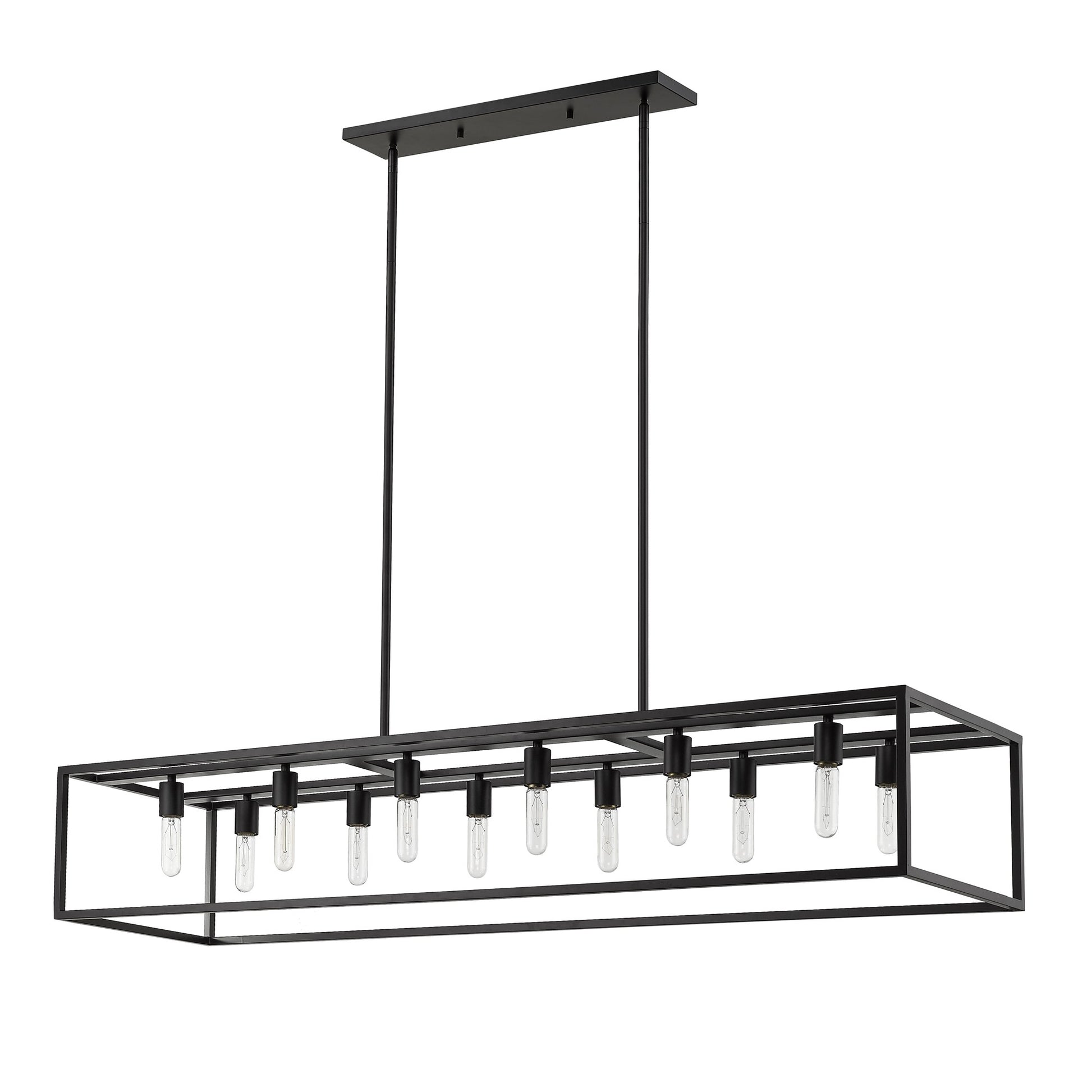 Black 12 Light Ceiling Light