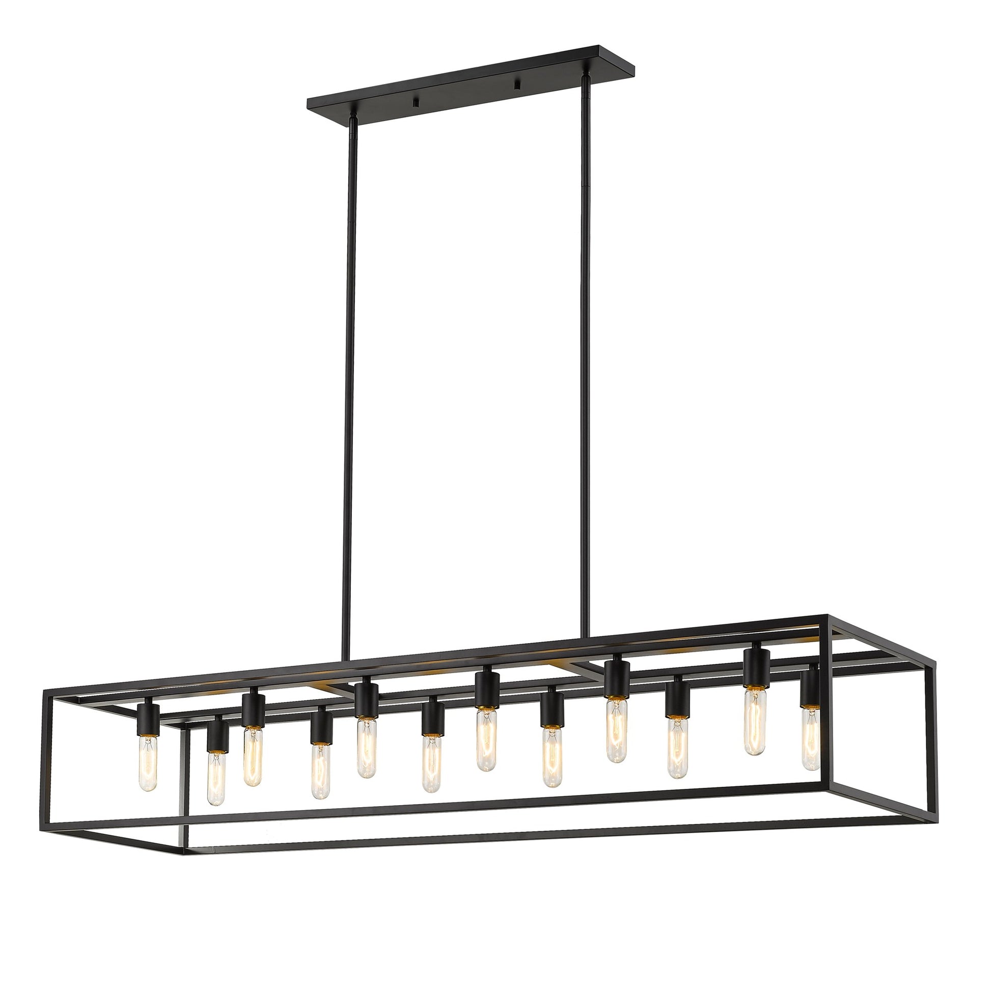 Black 12 Light Ceiling Light