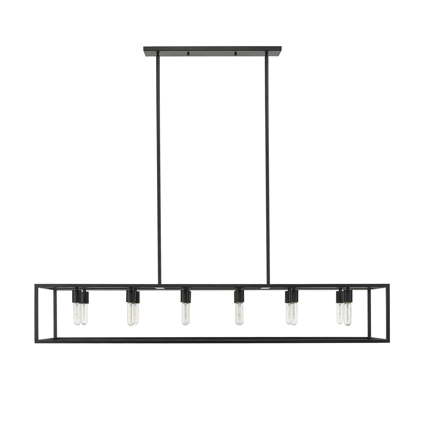 Black 12 Light Ceiling Light