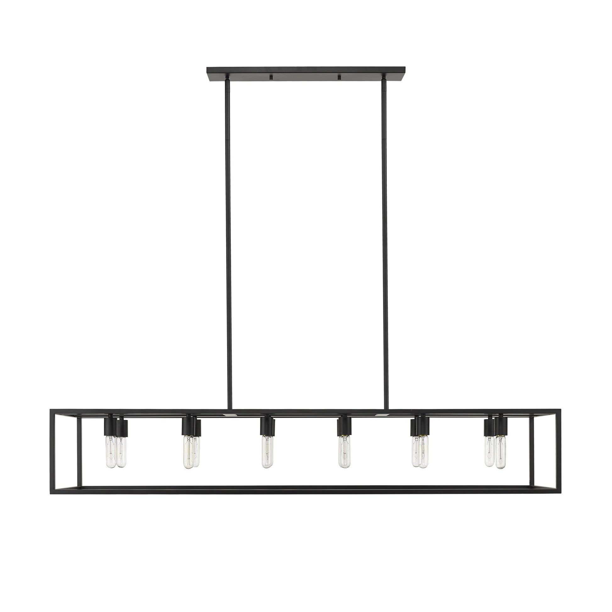 Black 12 Light Ceiling Light