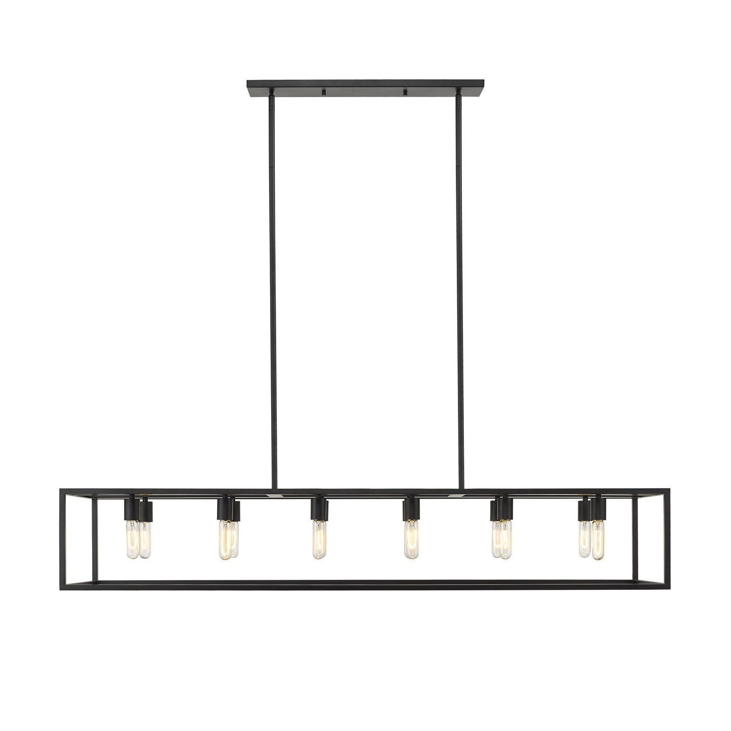 Black 12 Light Ceiling Light