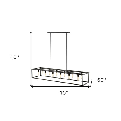 Black 12 Light Ceiling Light