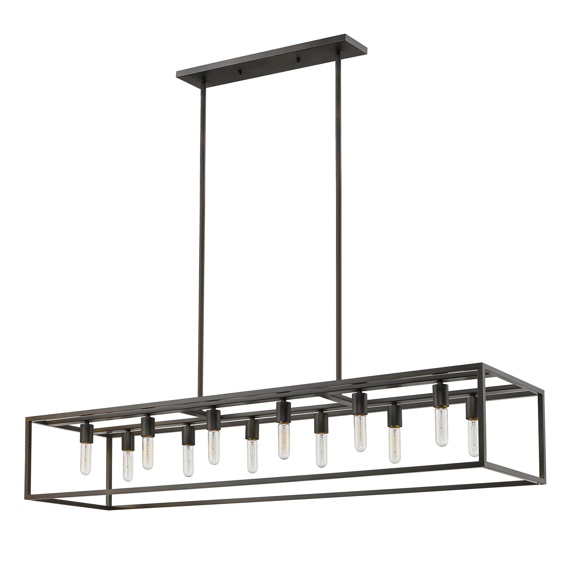 Black 12 Light Ceiling Light