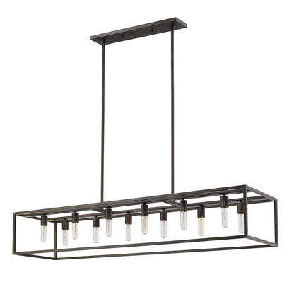 Black 12 Light Ceiling Light