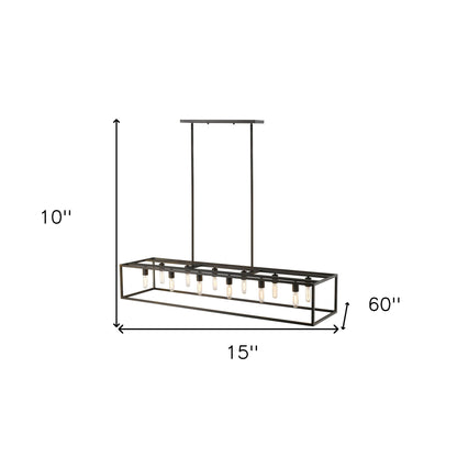 Black 12 Light Ceiling Light