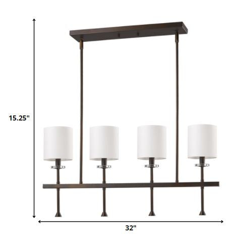 Kara 4-Light Oil-Rubbed Bronze Pendant