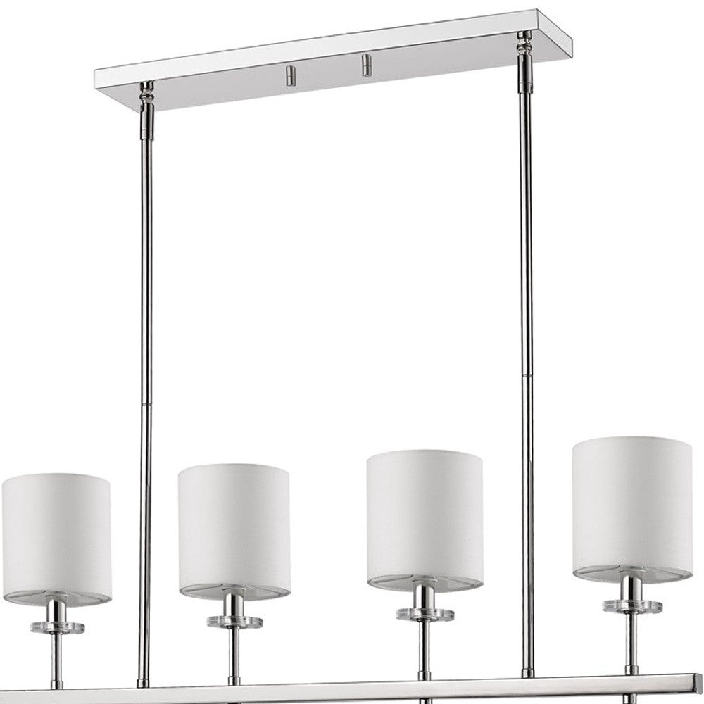 Kara 4-Light Nickel Pendant w/ Shades