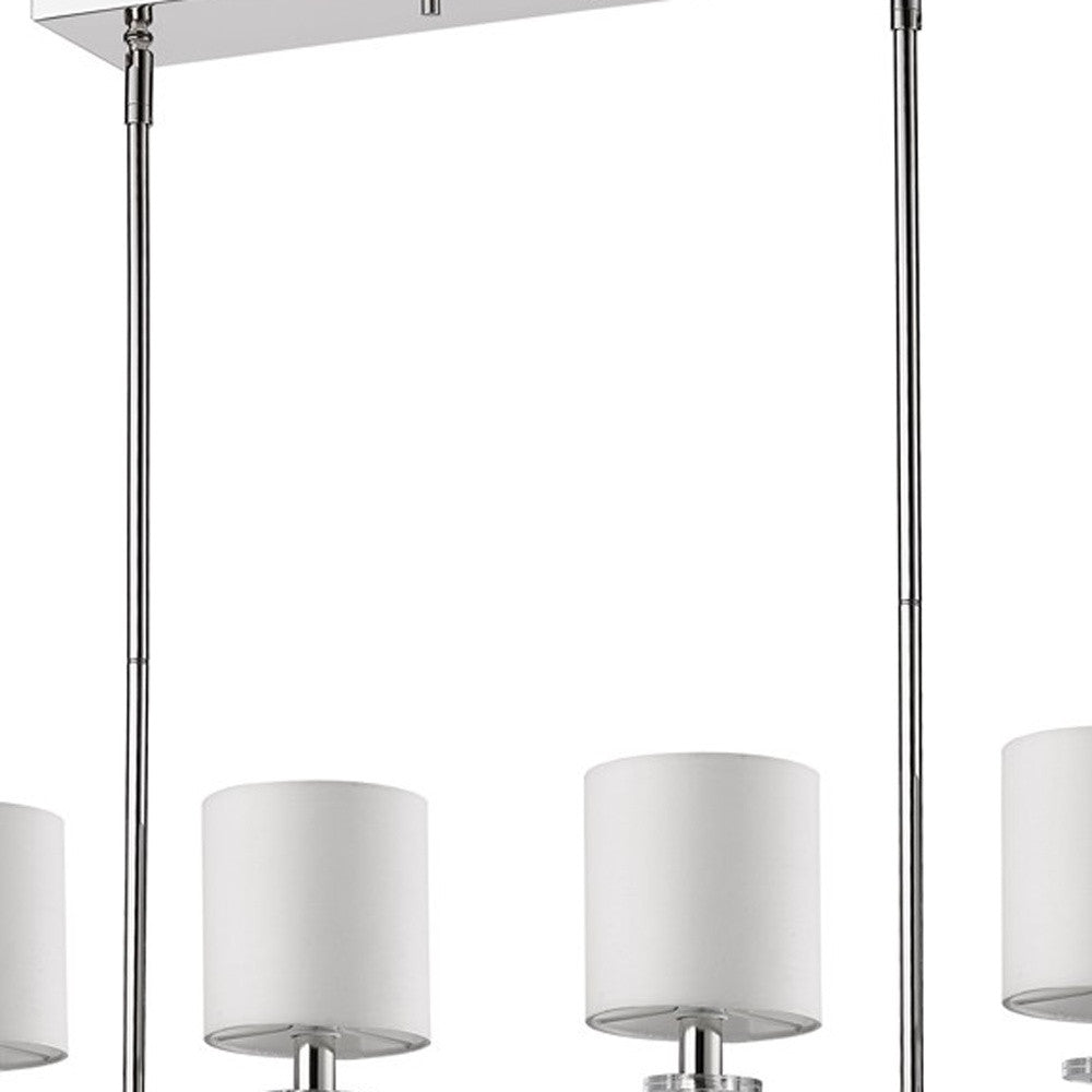 Kara 4-Light Nickel Pendant w/ Shades