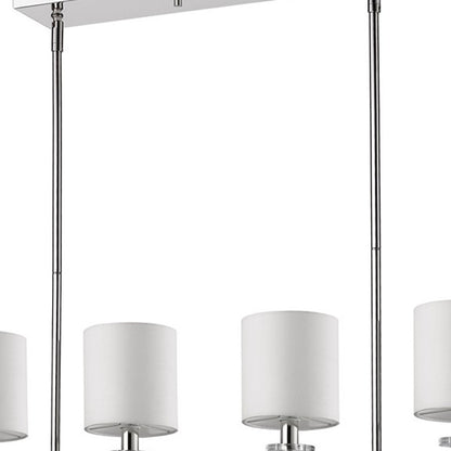 Kara 4-Light Nickel Pendant w/ Shades