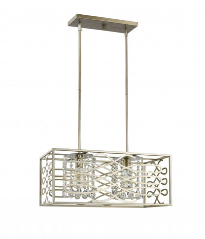 Brax 2-Light Washed Gold Pendant