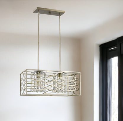 Brax 2-Light Washed Gold Pendant