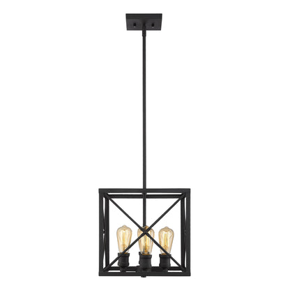 Brooklyn 4-Light Matte Black Pendant