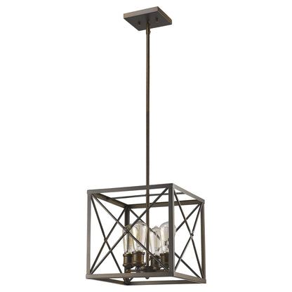 Brooklyn 4-Light Oil-Rubbed Bronze Pendant