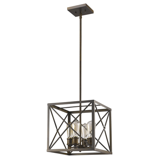 Brooklyn 4-Light Oil-Rubbed Bronze Pendant