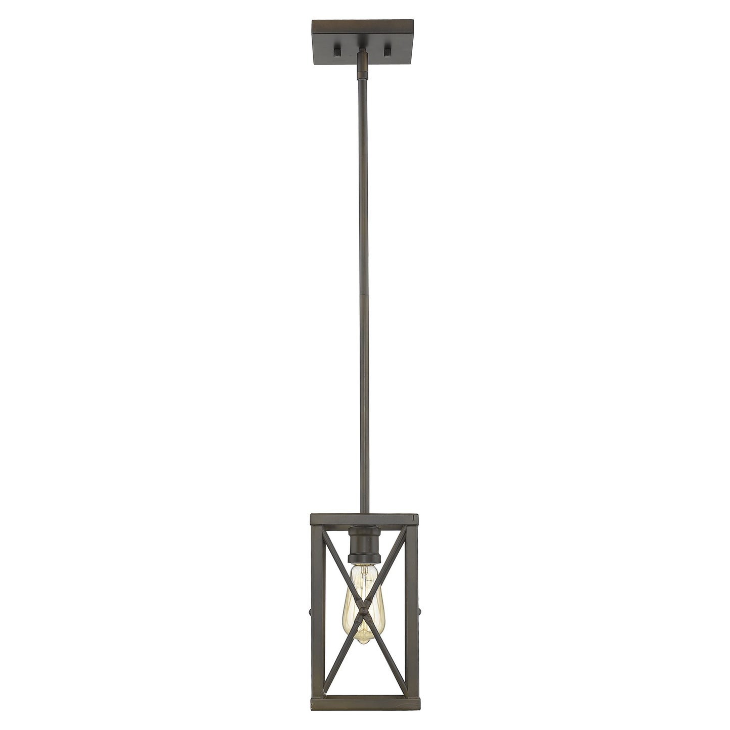Bronze Geometric Mini Pendant Hanging Light
