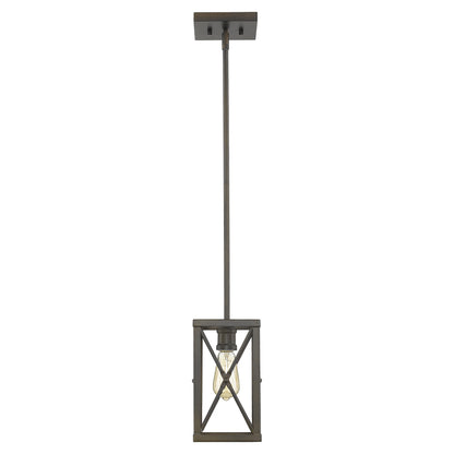 Bronze Geometric Mini Pendant Hanging Light