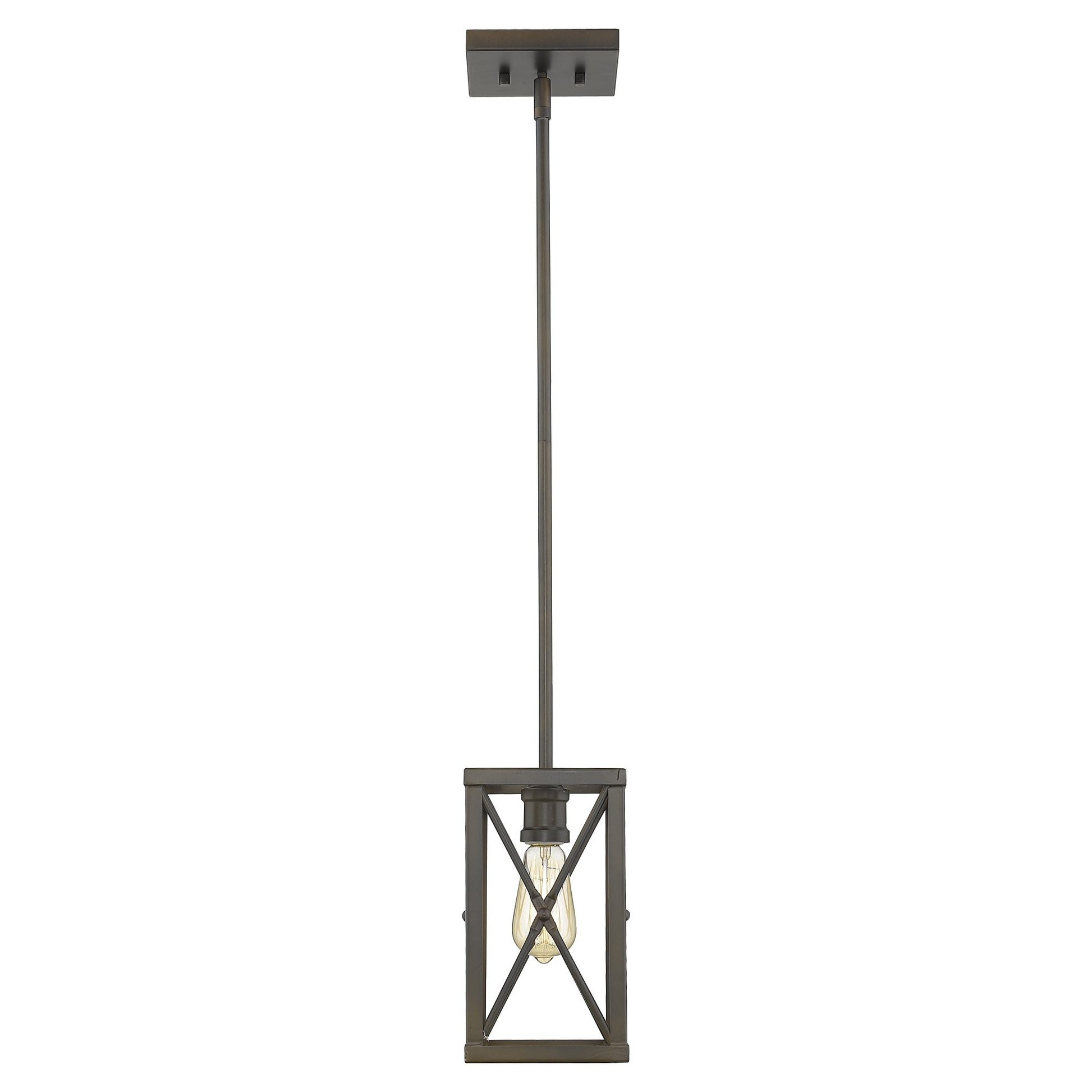 Bronze Geometric Mini Pendant Hanging Light